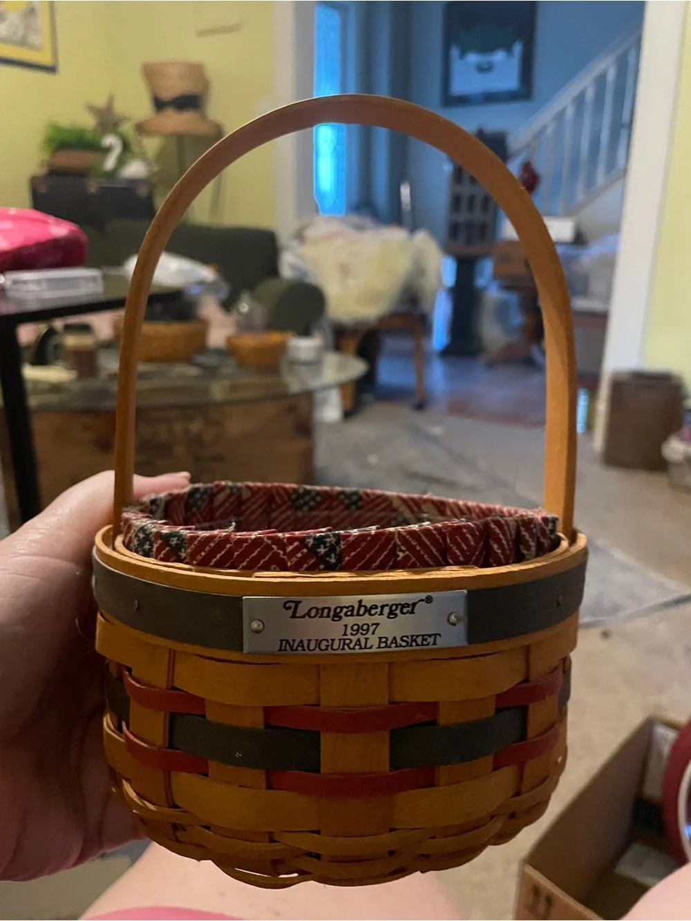 Longaberger handwoven basket